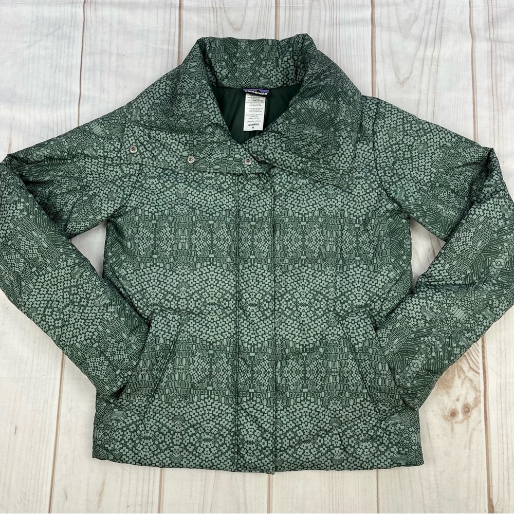 Patagonia Geoharmony Insulated Puffer Jacket Verdigris Green Sz M - Picture 14 of 15
